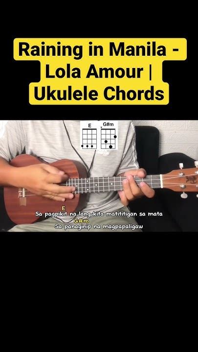 ukulele chords of raining in manila|Raining In Manila .